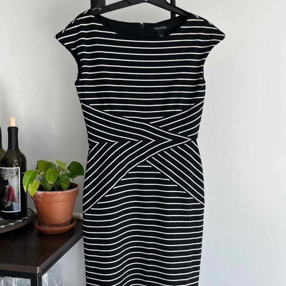 Black and White Striped Dress
